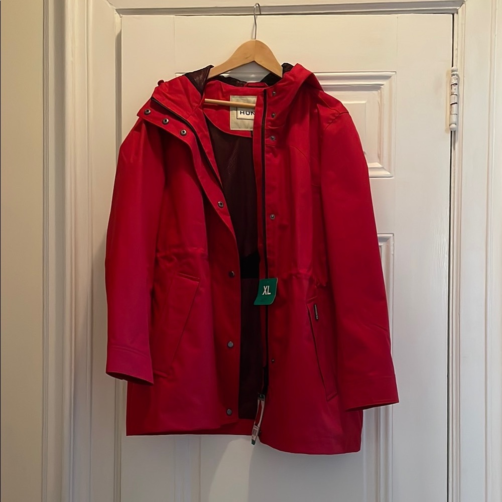 Hunter Red Jacket with Hood